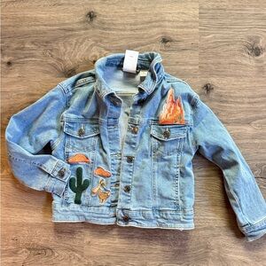 Disney Blue Denim Jacket with Embroidered Designs